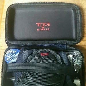 Tumi Hard Shell Case Full of First Class Amenities